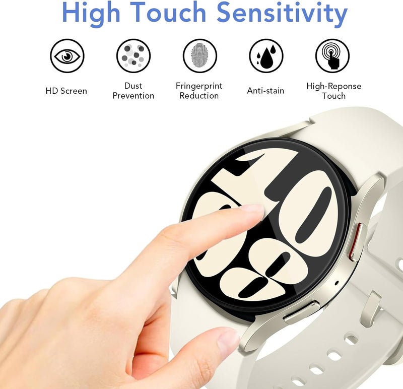 SPGUARD [2Pack Galaxy Watch 6 40mm Screen Protector, Auto-alignment Installation Kit Accessories Tempered Glass Screen Protector for ONLY Samsung Watch 6 40mm (NOT for Other Models) - Image 4